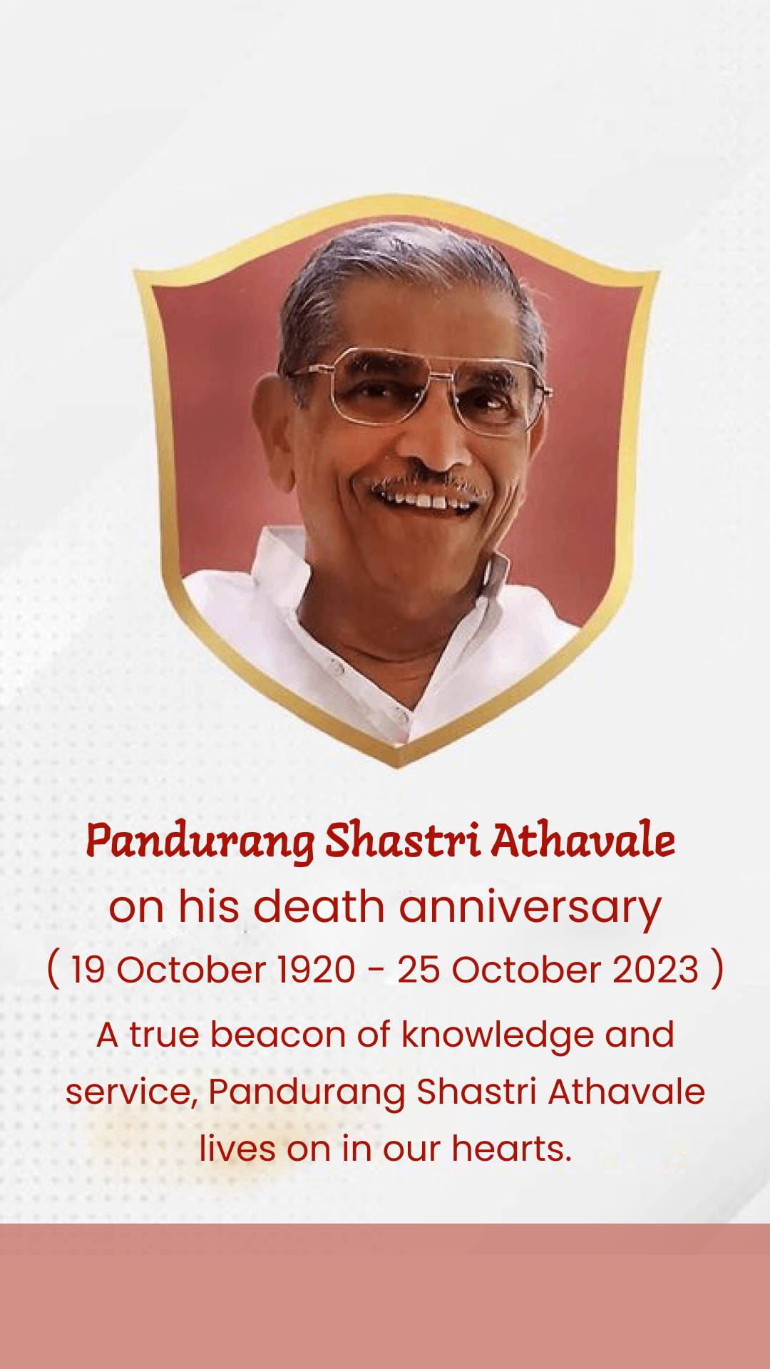 Pandurang Shashtri - Featured Image